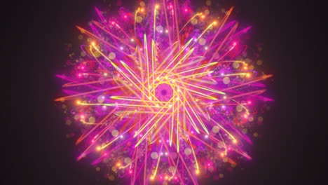 Magisches-Glühen,-Fliegende-Explosionsenergie,-Glühende-Wellenpartikelexplosionen,-Platzende-Frostige-Nebeleffekte,-Abstrakte-Bewegung